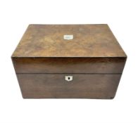 Walnut dressing table box