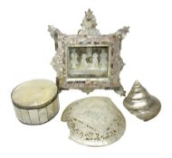 Mother of pearl nativity scene