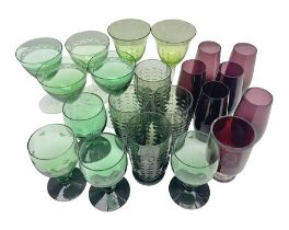Set of four Swedish Reijmyre drinking glasses