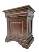 Georgian design mahogany bedside cabinet