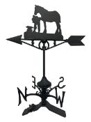 Ridge mounting weathervane with Blacksmith and horse finial