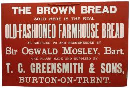 T.C. Greensmith & Sons of Burton-on-Trent show card