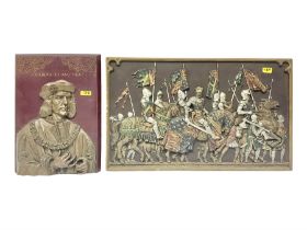 Ricardvs III wall plaque by Elizabeth Sharp for Marcus Replicas and another of medieval knights