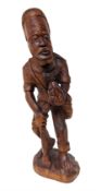 African carved wooden figure