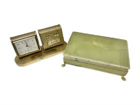 Mid 20th century Europa desk clock calendar