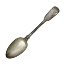 Victorian silver Fiddle pattern table spoon