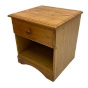 Pair of pine bedside tables