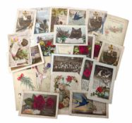 Collection of early 20th century and later greetings cards/post cards