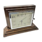 Art deco spring wound mantle clock