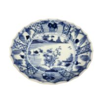 Chinese Kangxi style blue and white dish