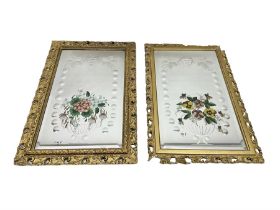 Pair of gilt framed wall mirrors
