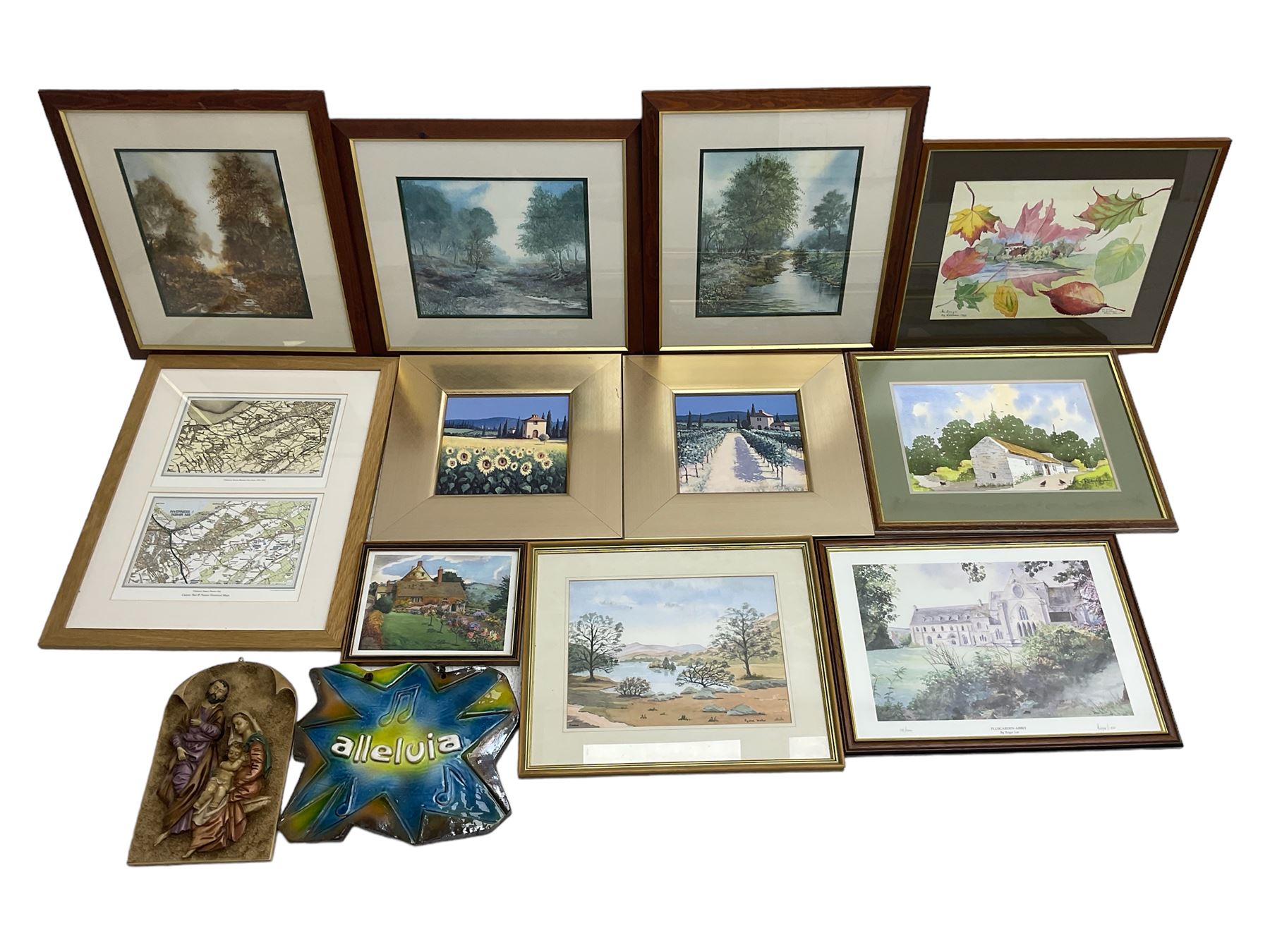 Collection of late 20th century landscape watercolours