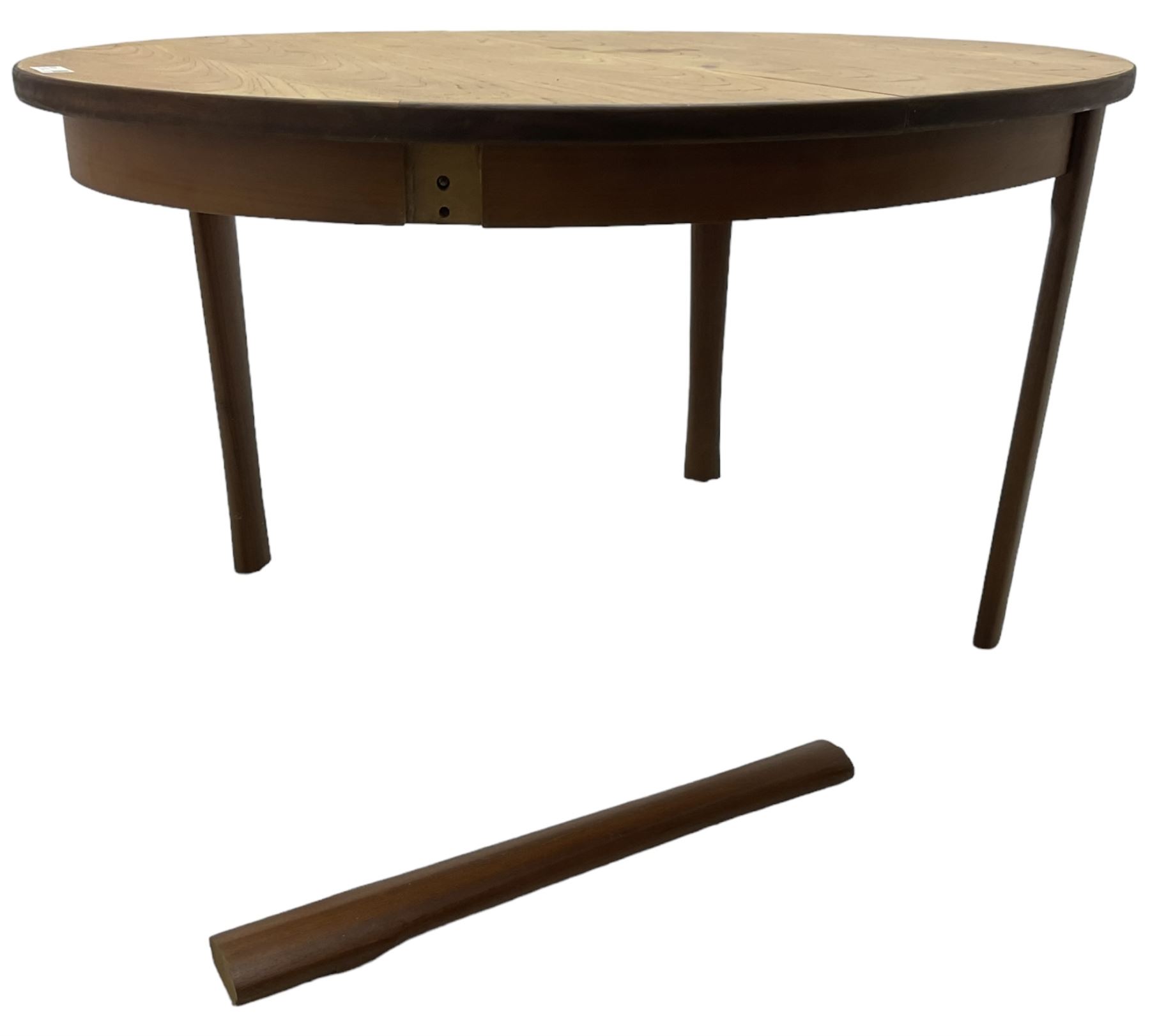 Mid-20th century teak extending dining table - Image 2 of 4