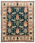 Persian emerald green ground rug