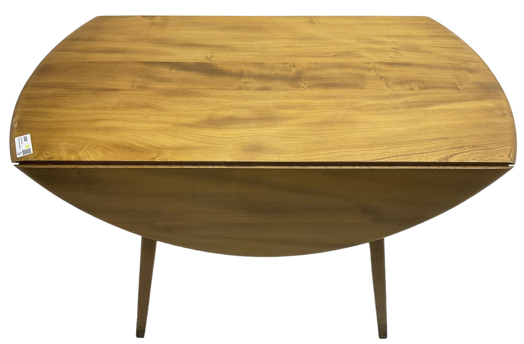 Ercol - mid-20th century golden elm drop-leaf dining table - Image 2 of 6