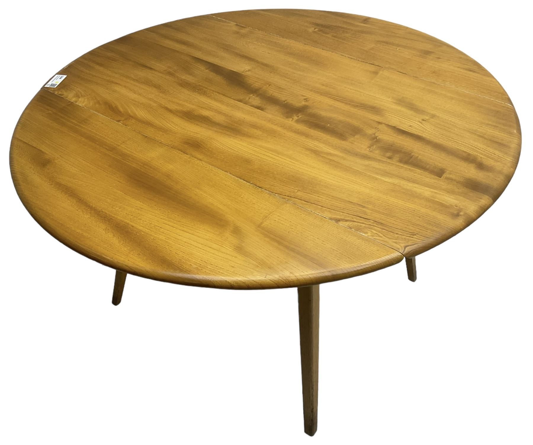 Ercol - mid-20th century golden elm drop-leaf dining table - Image 5 of 6