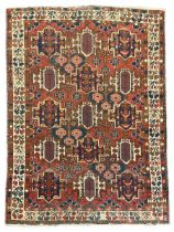 Persian crimson ground rug