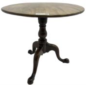 19th century mahogany pedestal table