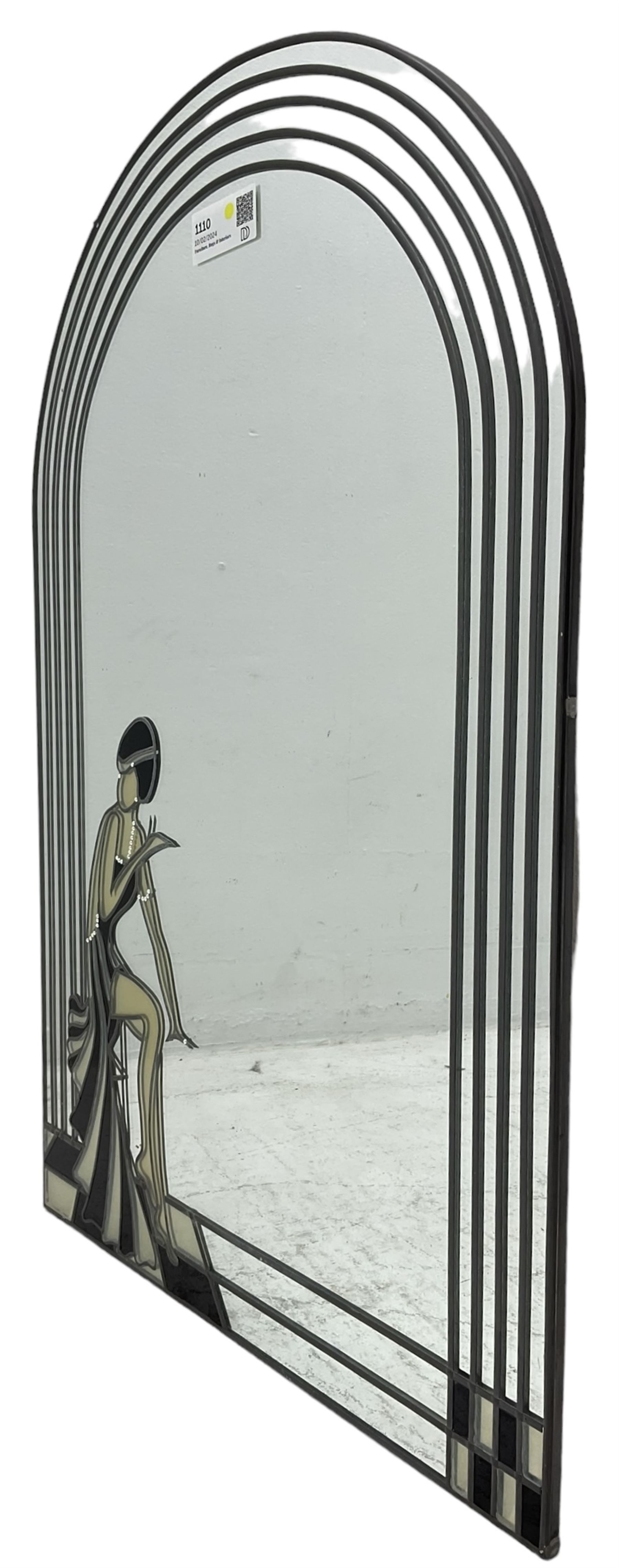 Contemporary Art Deco style stained glass mirror - Image 2 of 5