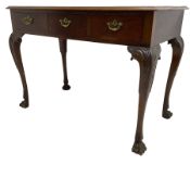 Late 19th century mahogany side table