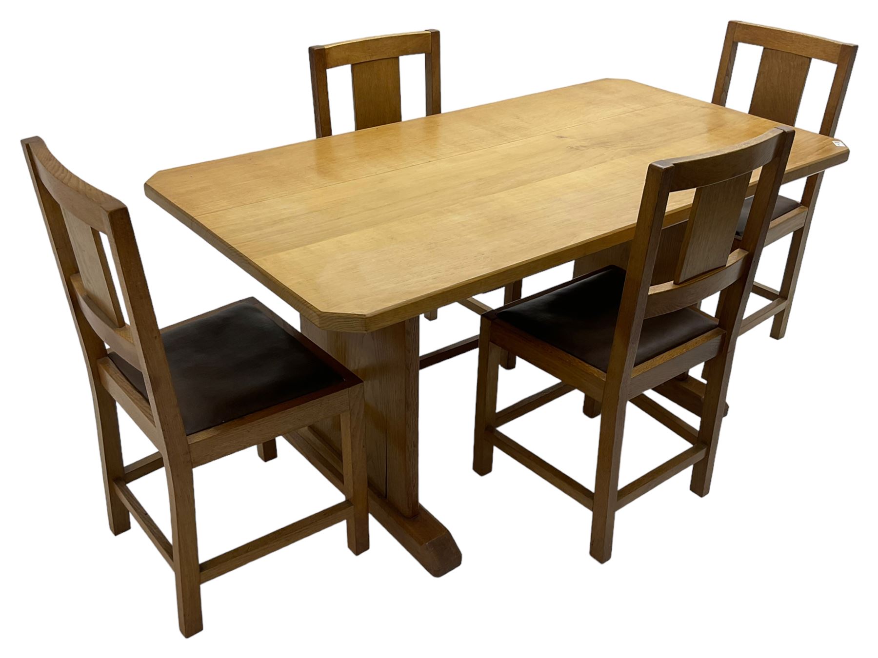 Light oak dining table - Image 6 of 7