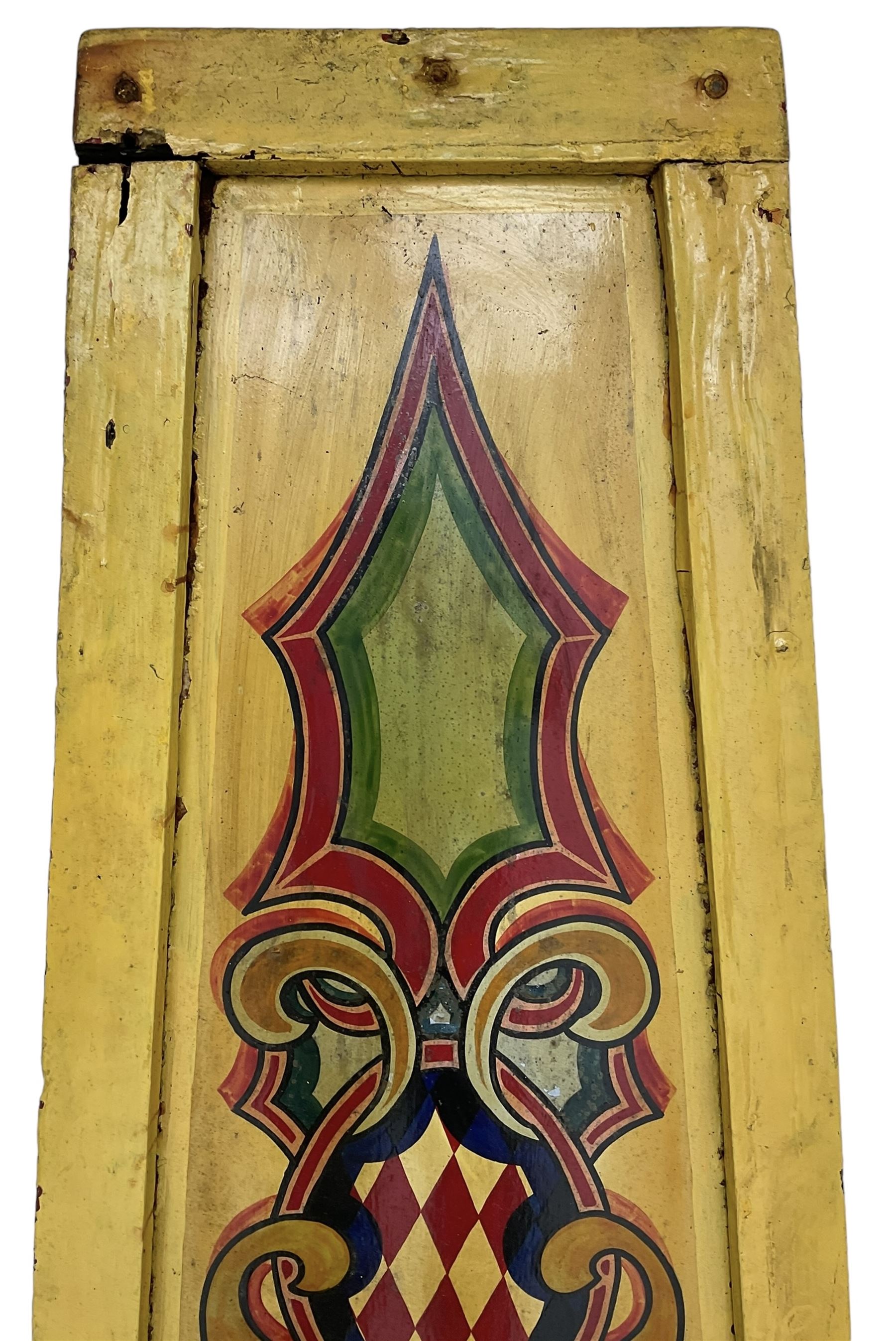Two early 20th century fairground 'Chair-O-Plane' panels - Image 4 of 5