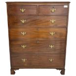 George III mahogany straight-front chest