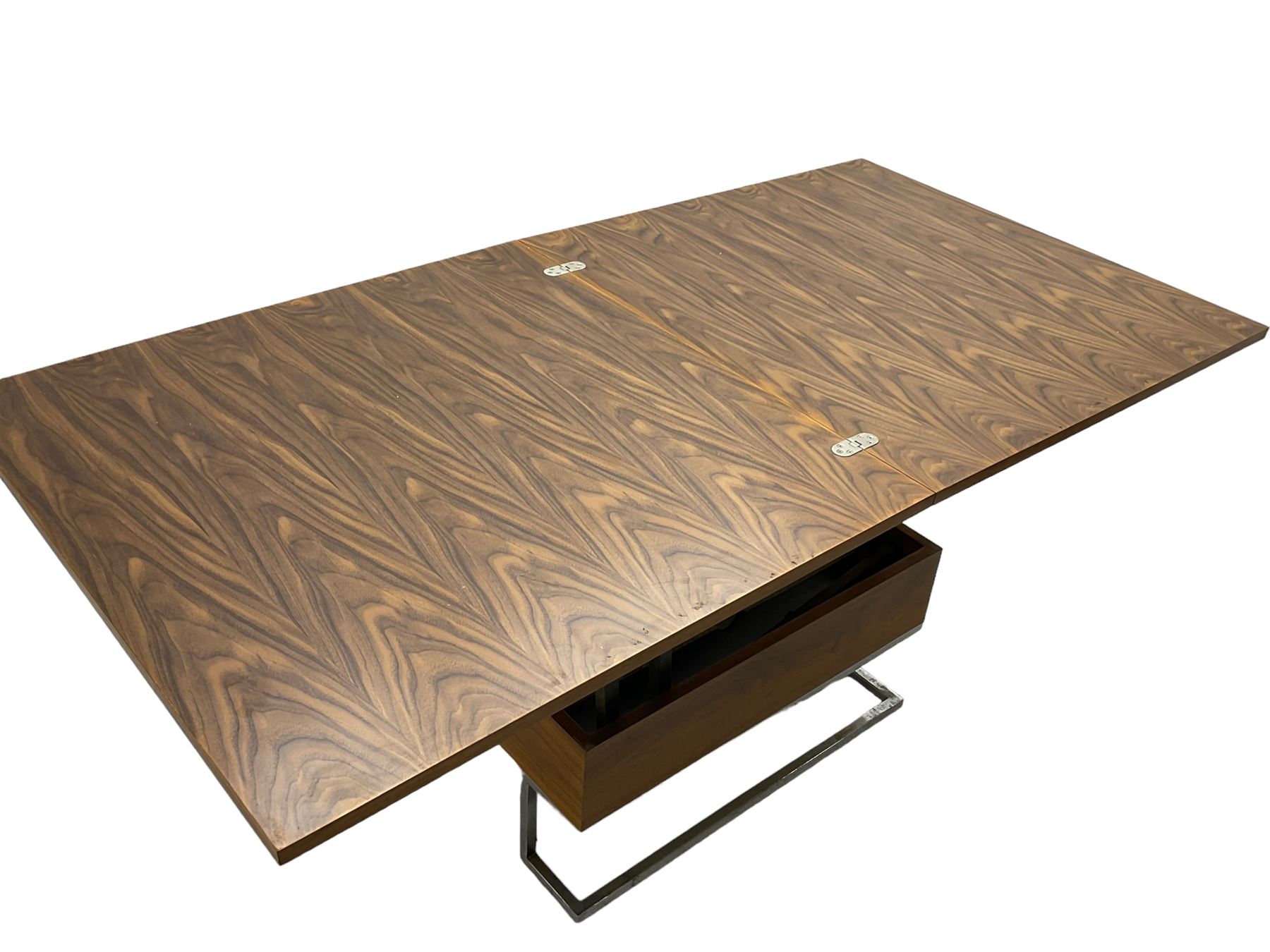 Contemporary walnut metamorphic coffee or dining table - Image 6 of 7