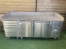 Polar CT423 refrigerated preparation counter