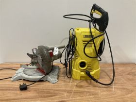 Performance Pro 1400W 210mm Mitre saw and Karcher K2 pressure washer