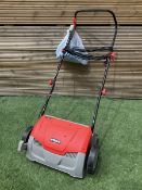 Ryno electric garden scarifier and raker