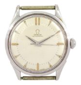 Omega gentleman's stainless steel automatic bumper wristwatch