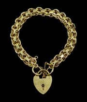 9ct gold fancy link bracelet