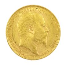 King Edward VII 1905 gold full sovereign coin