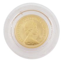 Queen Elizabeth II 1980 gold proof half sovereign coin