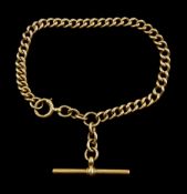 Early 20th century curb link bracelet with T bar by John Grinsell & Sons