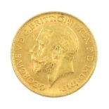 King George V 1911 gold full sovereign coin