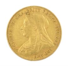 Queen Victoria 1901 gold full sovereign coin