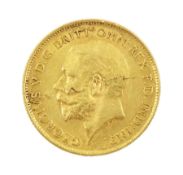 King George V 1912 gold half sovereign