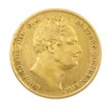 King William IV 1832 gold full sovereign coin