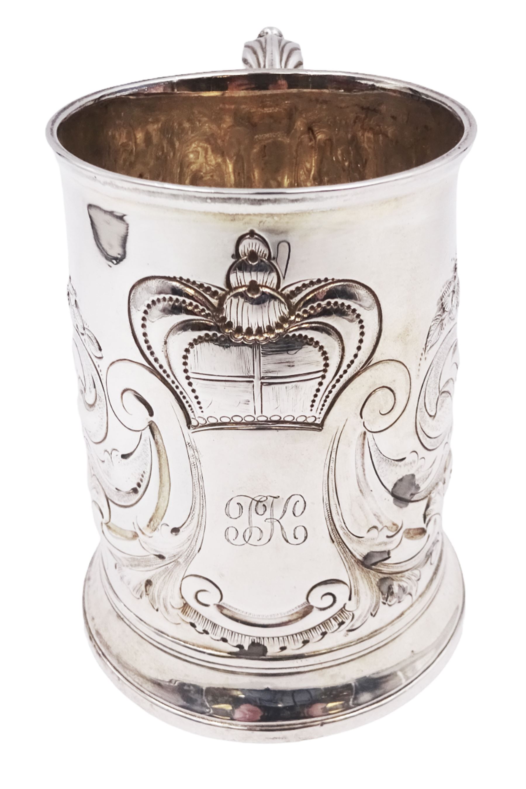 George III silver tankard