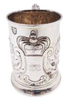 George III silver tankard