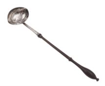 George II silver toddy ladle