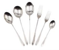 Mid 20th century silver Pride pattern cutlery