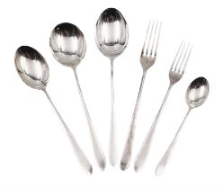 Mid 20th century silver Pride pattern cutlery