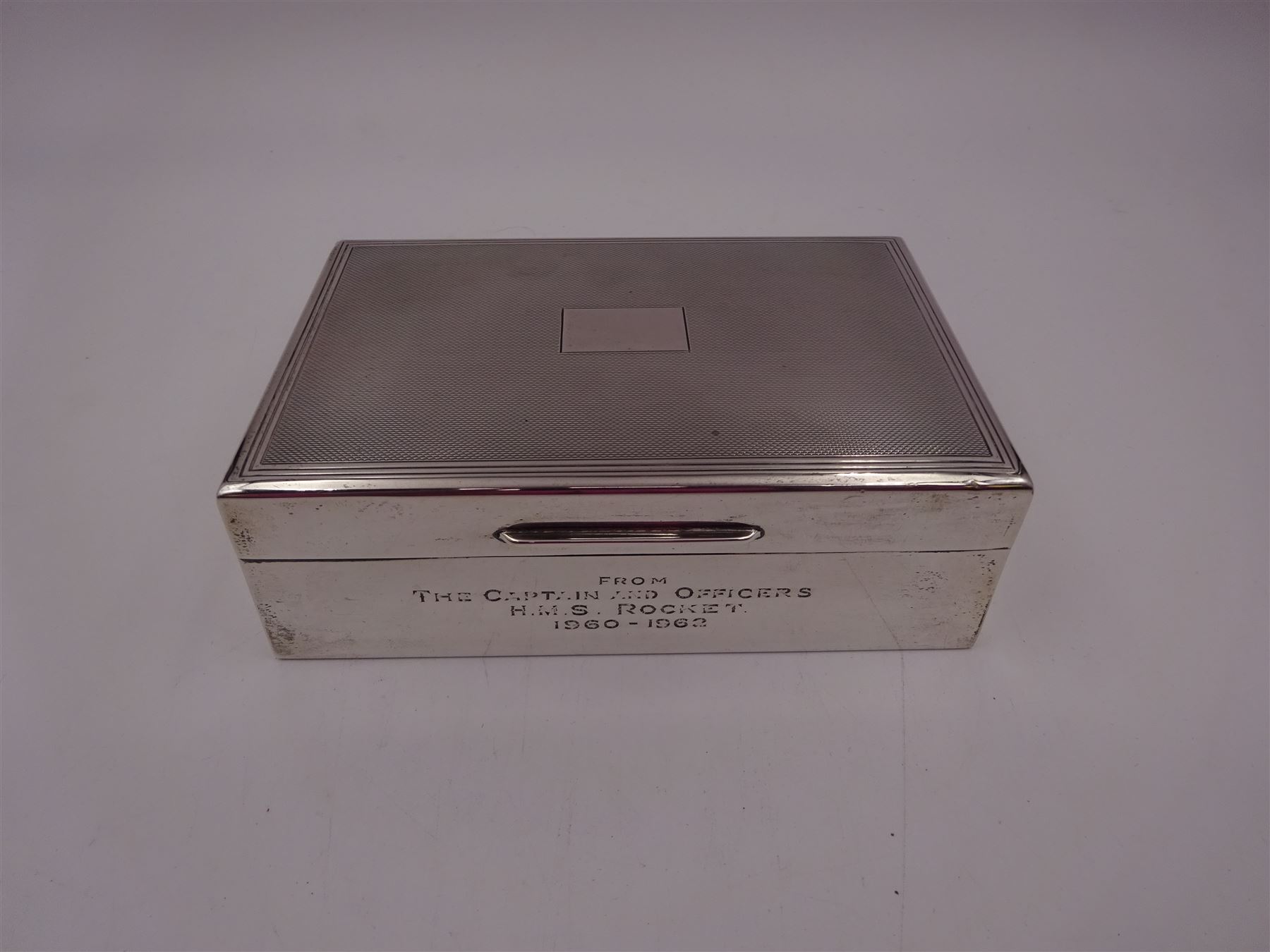 Mid 20th century silver mounted cigarette box - Image 2 of 5