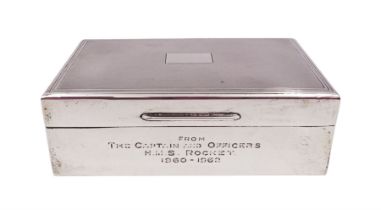 Mid 20th century silver mounted cigarette box