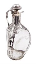 20th century Mexican silver overlaid Dimple whisky decanter/jug with stopper