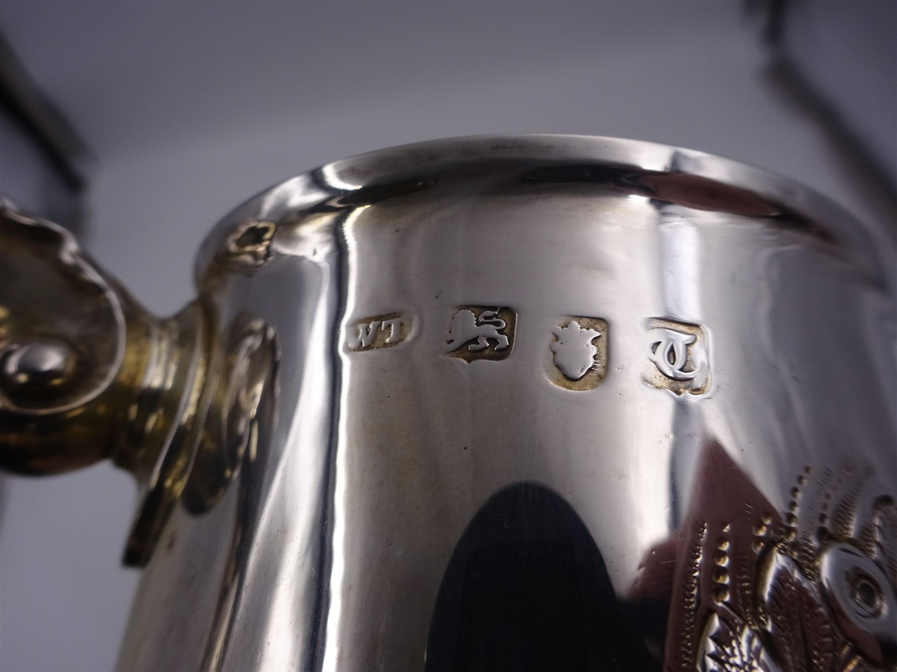 George III silver tankard - Image 7 of 8