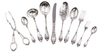 1930s Norwegian silver cutlery for six place settings